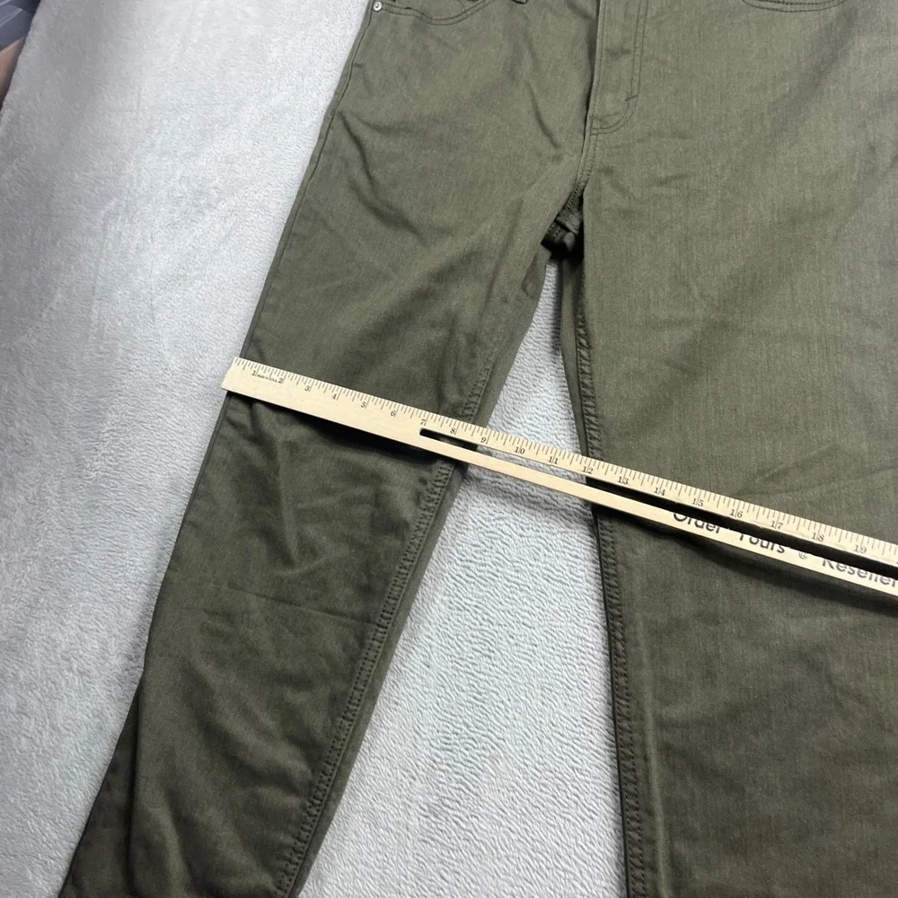 Banana Republic Travel Jean Slim Fit Mens 32x30 Olive Green Stretch Pants